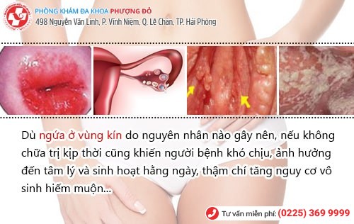 Ngứa vùng kín do đâu?