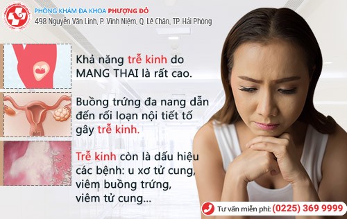 Trễ kinh là bị bệnh gì?