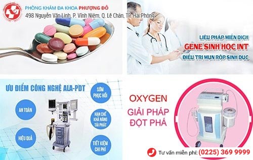 Phương pháp chữa mụn âm đạo tại Phòng Khám Phượng Đỏ