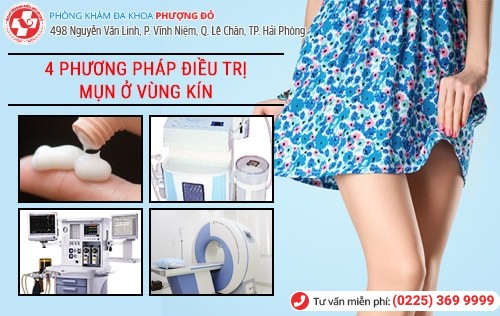 điều trị mụn ở vùng kín